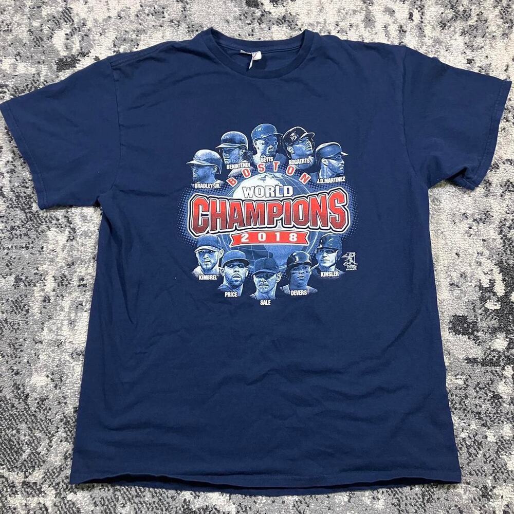 Boston Redsox 2018 MLB World Series Champions Roster T-shirt